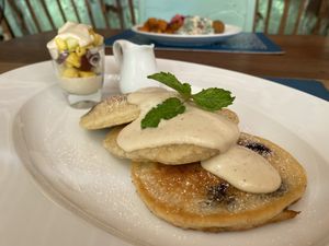 Vegan pancakes OMG at Haven in Siem Reap