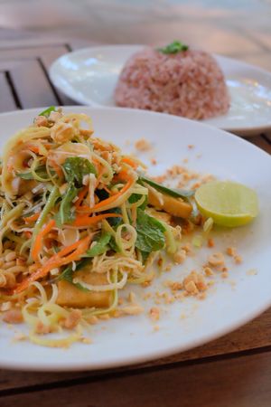 Vegan Banana Flower Salad at Haven in Siem Reap