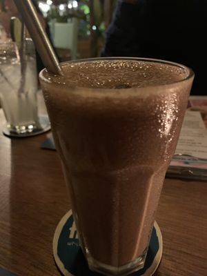 Espresso Banana smoothie (very good!)  at Haven in Siem Reap