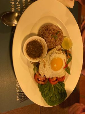 If egg removed the dish is vegan at Haven in Siem Reap