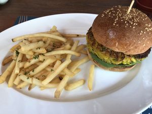 Pumkin Burger :-) at Haven in Siem Reap