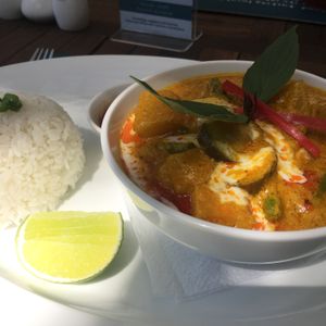 Traditional Cambodian curry done vegan at Haven in Siem Reap