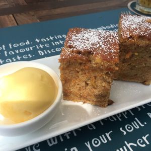Vegan carrot cake  at Haven in Siem Reap