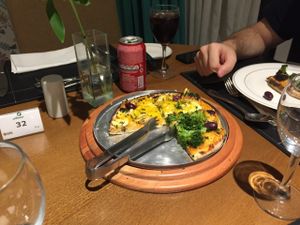 Vegan pizza. at Hotel Serra da Estrela - Restaurante Alquimia in Campos Do Jordao