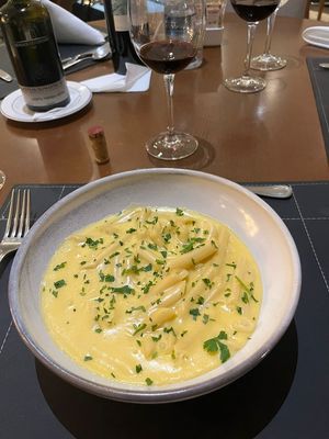 Penne a 3 queijos vegetais at Hotel Serra da Estrela - Restaurante Alquimia in Campos Do Jordao