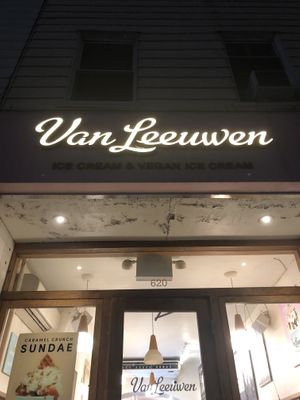 Front door   at Van Leeuwen Ice Cream - Manhattan Ave in Brooklyn