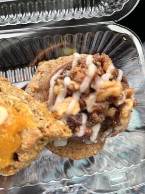 Cinnamon roll  at Blooming Lotus Gourmet Bakery in Milwaukee