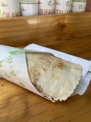 Pita Mexicano and a selection of sauces   at Falafel in Guadalajara