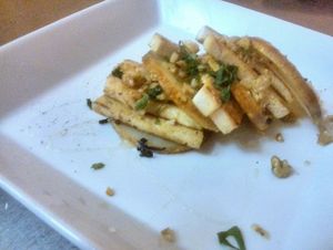 Pere, tofu e noci at Zaffo in Frascati