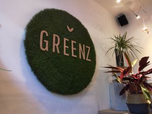 Inside at Greenz Biobar in Brussels