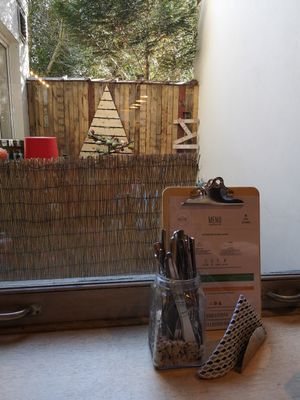 Inside at Greenz Biobar in Brussels