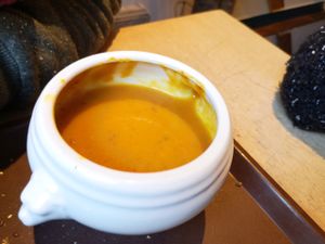 Soup at Greenz Biobar in Brussels