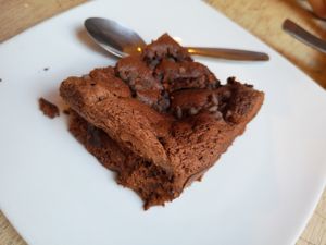 Dessert at Greenz Biobar in Brussels