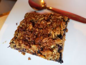 Dessert vegan at Greenz Biobar in Brussels