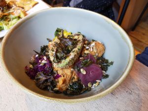 Budda bowl at Greenz Biobar in Brussels