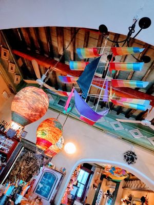 Love the decorations !! at Appaloosa in Mykonos