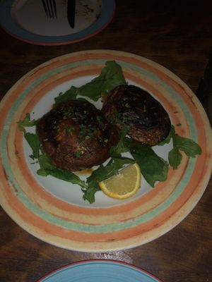 Grilled Portobello Mushrooms at Appaloosa in Mykonos