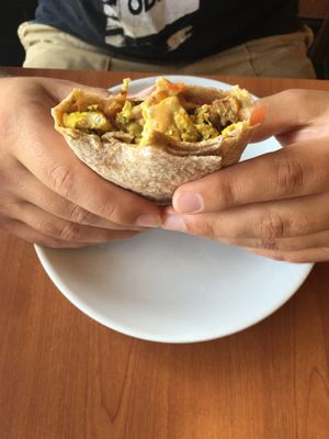 Breakfast burrito at Jodi Bee Bakes in Salem