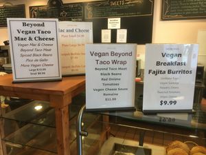 So many vegan specials at Jodi Bee Bakes in Salem