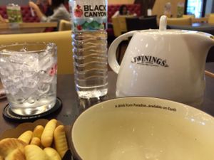 It's a decent place to come for a cup of tea as well at Black Canyon Coffee in Bangkok