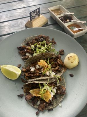 Tacos al pastor at FOREVER in Mexico City