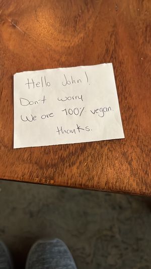 They didn’t say they were vegan on Uber Eats, so i wrote multiple requests to them to make sure they were vegan at FOREVER in Mexico City