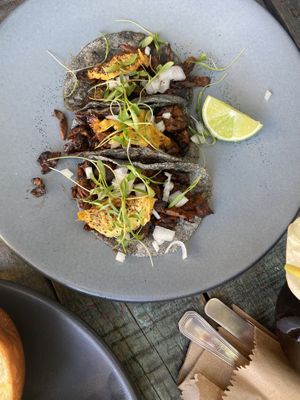 Al pastor tacos   at FOREVER in Mexico City