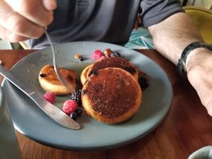 Pancakes at FOREVER in Mexico City