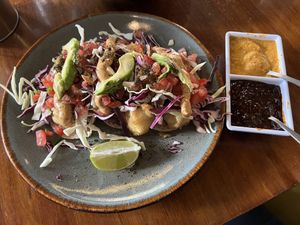 Cauliflower tacos  at FOREVER in Mexico City