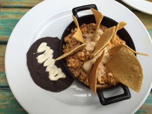 Chilaquiles at FOREVER in Mexico City