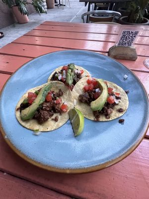 Tacos de ribeye beyond  at FOREVER in Mexico City
