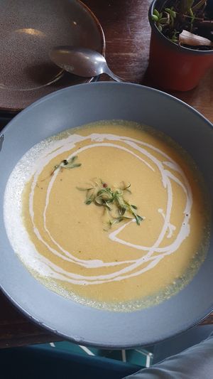 Deliciosa sopa de elote at FOREVER in Mexico City