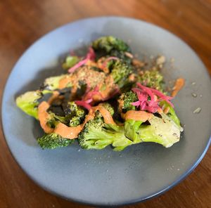 Broccoli Dish is pretty good.   at FOREVER in Mexico City