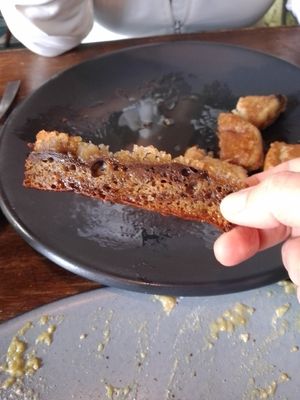 Tocino de seitán de trigo 🥓🌾 at FOREVER in Mexico City