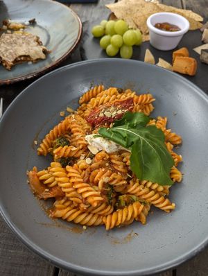 pasta at FOREVER in Mexico City