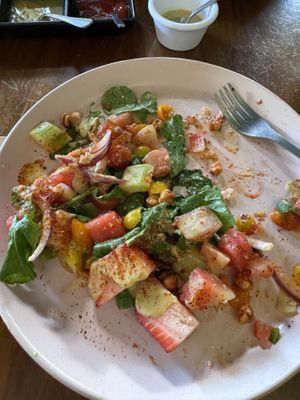 Feta Watermelon Salad. Delicious!  at FOREVER in Mexico City