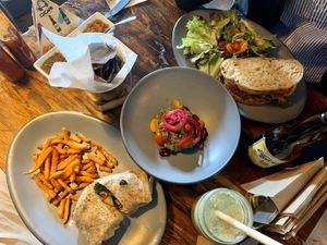 Mushroom sandwich upper right at FOREVER in Mexico City