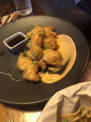 Vegetable tempura at FOREVER in Mexico City