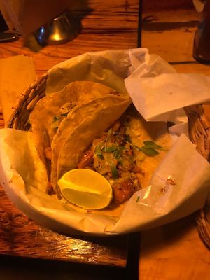 Tacos al pastor de hongos at FOREVER in Mexico City