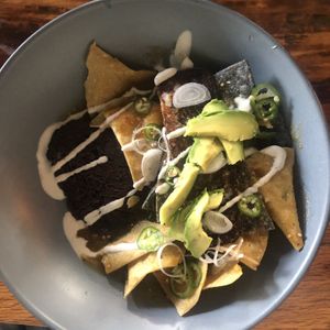 Chilaquiles at FOREVER in Mexico City