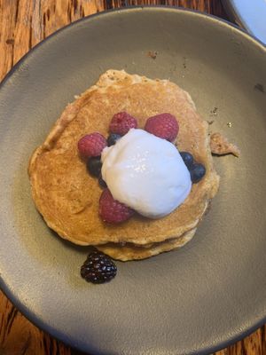 Pancakes de camote ⚡️ at FOREVER in Mexico City