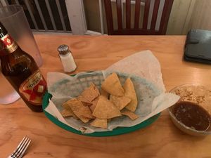Yummy chips  at Mexican Kitchen in New Paltz