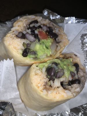 Burrito! Vegan style  at Mexican Kitchen in New Paltz