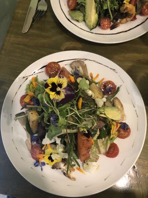 Salad at Organika in Cusco