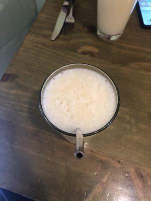 White coca juice  at Organika in Cusco