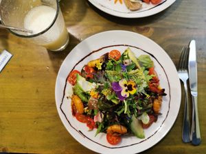 Salad at Organika in Cusco