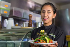 En el local nuestro servicio, siempre con la mejor sonrisa.  at Organika in Cusco