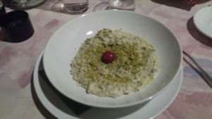 risotto al pistacchio (vegano) at Il Carrettino in Grosseto