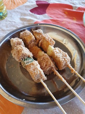 Tofu brochettes at Nasa in Ouagadougou