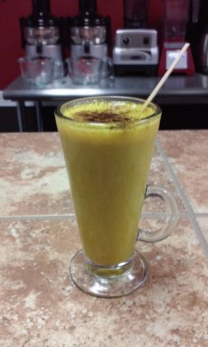 Golden Goddess Milk at Organic Goddess Cafe in Palm Harbor